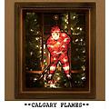 NHL Calgary Flames 2-in-1 Lighted Hockey Player Window or Yard Decoration