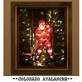 NHL Colorado Avalanche 2-in-1 Lighted Hockey Player Window or Yard Decoration