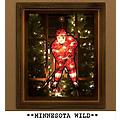 NHL Minnesota Wild 2-in-1 Lighted Hockey Player Window or Yard Decoration
