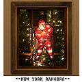 NHL New York Rangers 2-in-1 Lighted Hockey Player Window or Yard Decoration