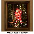NHL San Jose Sharks 2-in-1 Lighted Hockey Player Window or Yard Decoration