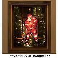 NHL Vancouver Canucks 2-in-1 Lighted Hockey Player Window or Yard Decoration