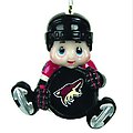 Pack of 2 NHL Phoenix Coyotes Little Guy Hockey Player Christmas Ornaments