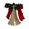 9.5" Lighted LED Musical Gold Christmas Bell Decoration