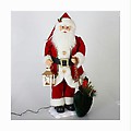 28" Animated and Musical Santa Claus Christmas Figure Holding a Lighted Lantern