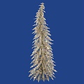 4' Pre-Lit Whimsical Champagne Spruce Artificial Christmas Tree - Clear Lights