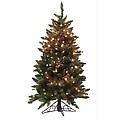 4.5' Pre-Lit Slim Frosted Edina Artificial Christmas Tree - Clear Lights