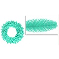 36" Pre-Lit Seafoam Ashley Spruce Christmas Wreath - Clear &amp; Green Lights