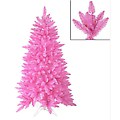 4.5' Pre-Lit Slim Pink Ashley Spruce Christmas Tree - Pink &amp; Clear Lights