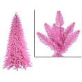 7.5' Pre-Lit Slim Pink Ashley Spruce Christmas Tree - Pink &amp; Clear Lights