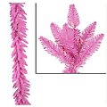 9' x 14" Pre-Lit Pink Ashley Spruce Christmas Garland - Clear &amp; Pink Lights