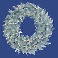 24" Pre-Lit Silver Ashley Spruce Tinsel Christmas