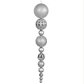 55" Silver Commercial Size Shatterproof Christmas Ball Finial Ornament