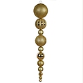 55" Gold Commercial Size Shatterproof Christmas Ball Finial Ornament