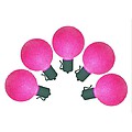 Set of 10 Battery Operated Sugared Pink LED G50 Ch