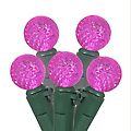 Set of 50 Pink LED G12 Berry Fashion Glow Christma