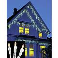 Set of 70 Warm Clear LED M5 Icicle Christmas Lights - White Wire