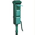Westinghouse Hinge Covered 6-Outlet Ground Stake with Digital Photocell Timer