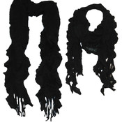 Marc Gold Black Crochet Scarf