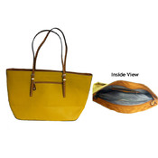 Marc Gold Leather Tote-Mustard