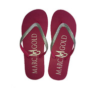Marc Gold Pink Sparkle Flip Flop