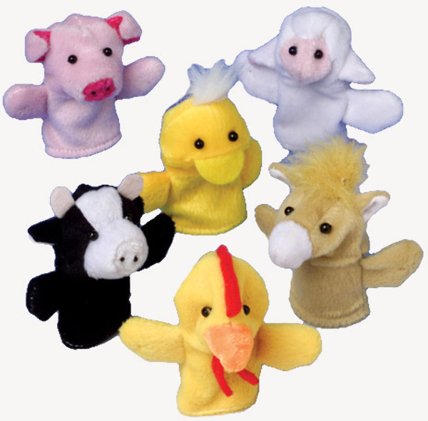 Wholesale Farm Animal Finger Puppets (SKU 1903493) DollarDays