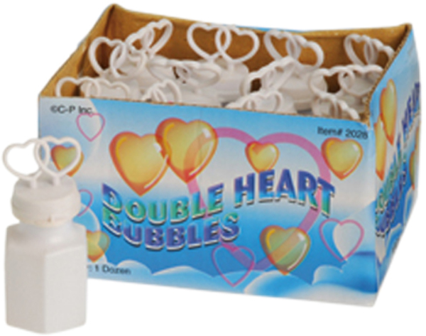 Wholesale White Double Heart Bubbles(240xalt=