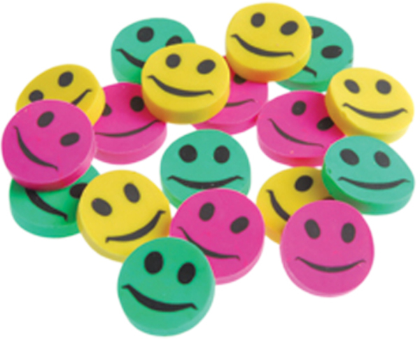 Wholesale Mini Smiley Face Erasers(2304xalt=