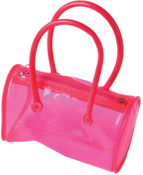 pink neon purse