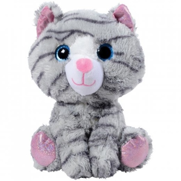 striped cat plush toy