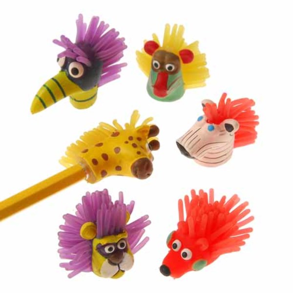 Wholesale Wild Animal Pencil Toppers (SKU 1903600) DollarDays