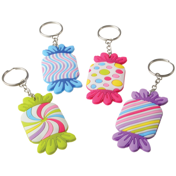 Wholesale Candy Rubber Keychains DollarDays