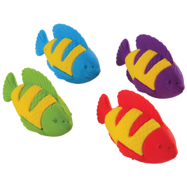 Wholesale Tropical Fish Erasers (SKU 2269387) DollarDays