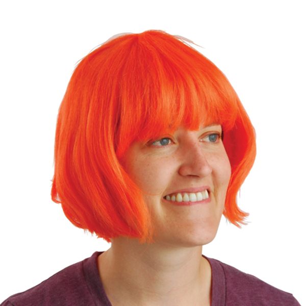 Wholesale Orange Mod Costume Wig DollarDays