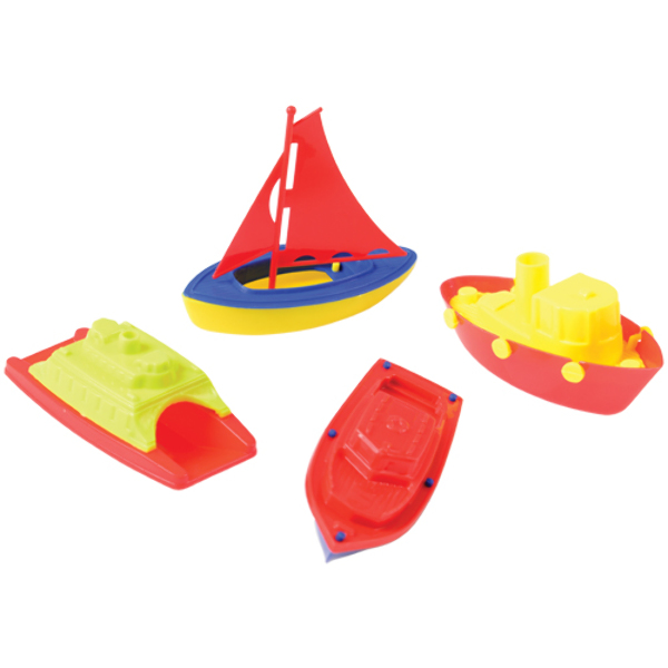 Wholesale Floating Plastic Boat Toy Sets Assorted