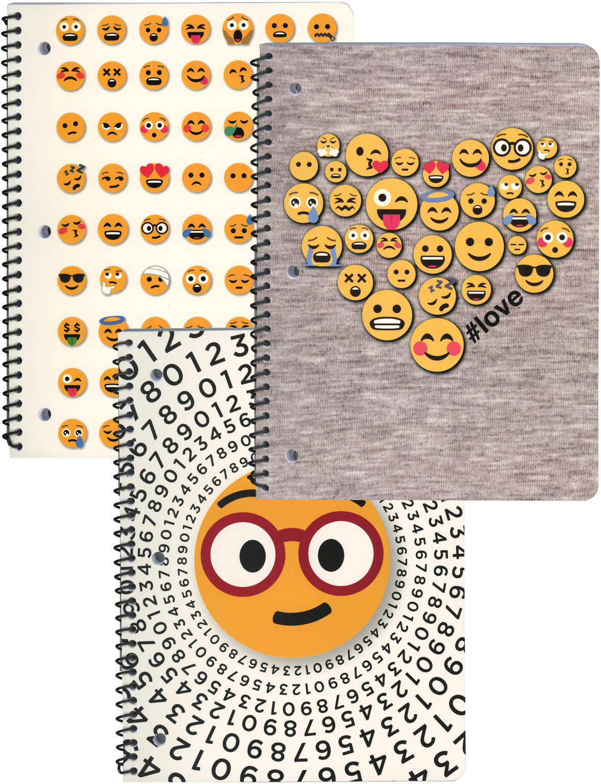 Wholesale Emoji Theme Spiral Notebook (SKU 2325718) DollarDays