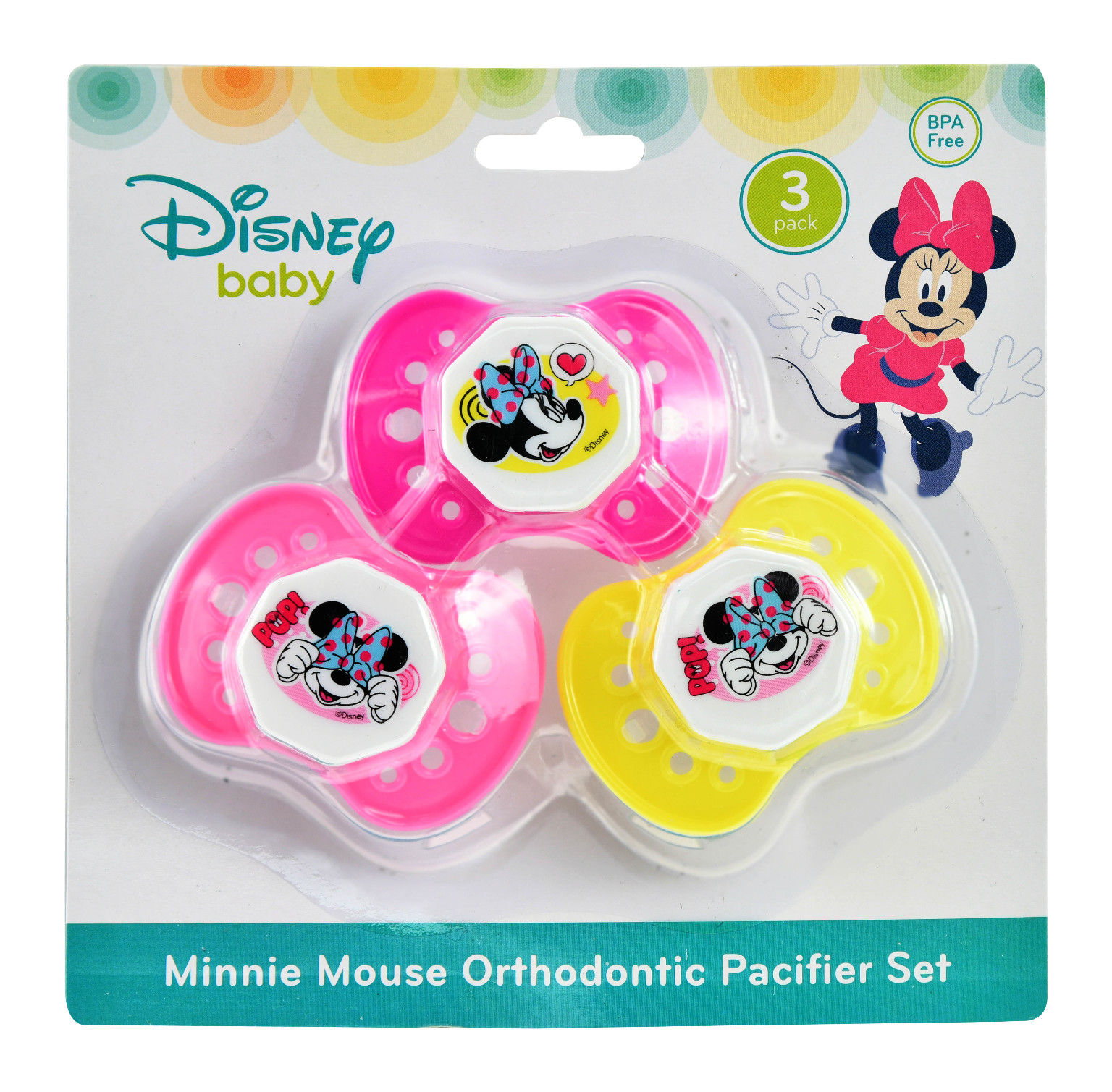 Wholesale Minnie 3 Pack Pacifier (SKU 2325488) DollarDays