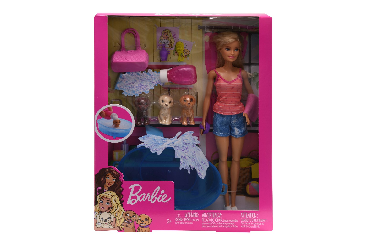 barbie with puppies