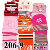 Angelina Beanie Scarf Set -Girl