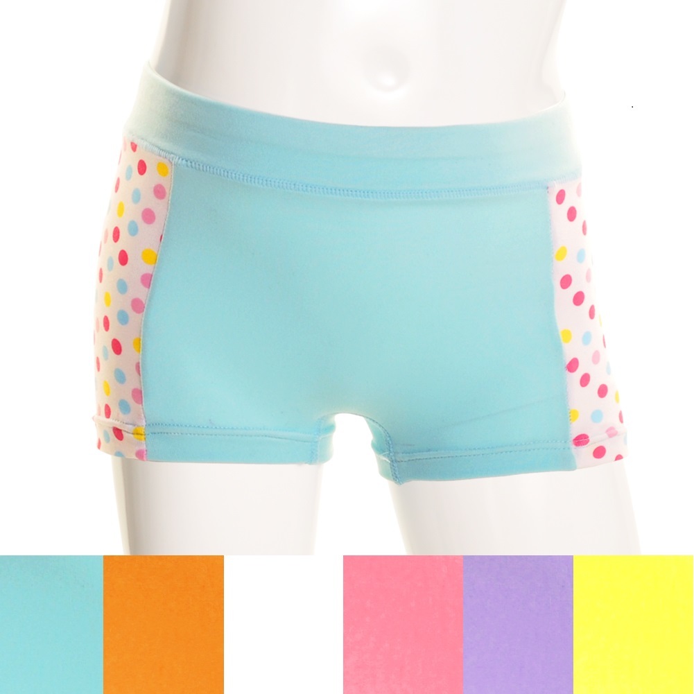 Wholesale Girls' Dot Print Boy Short Underwear Sizes SXL