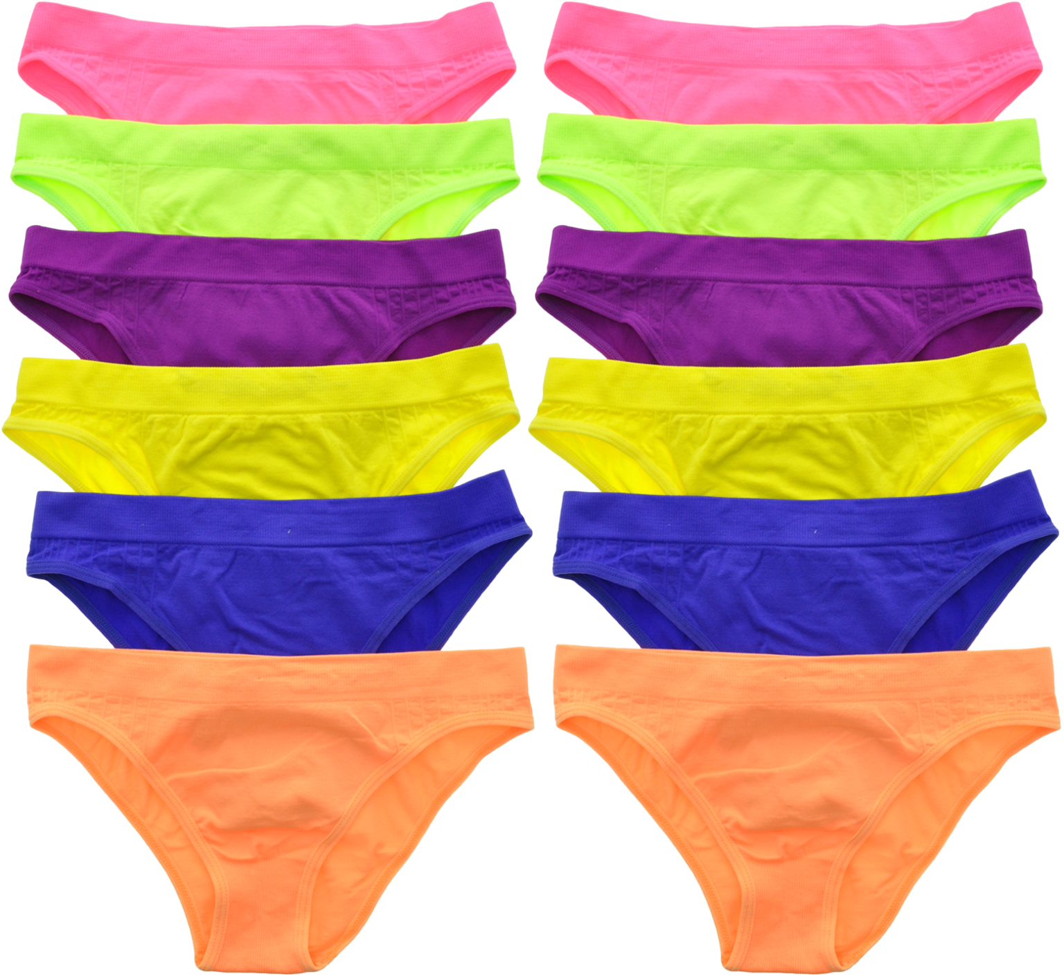 Wholesale Angelina Seamless Tagless Neon Bikini Panties DollarDays