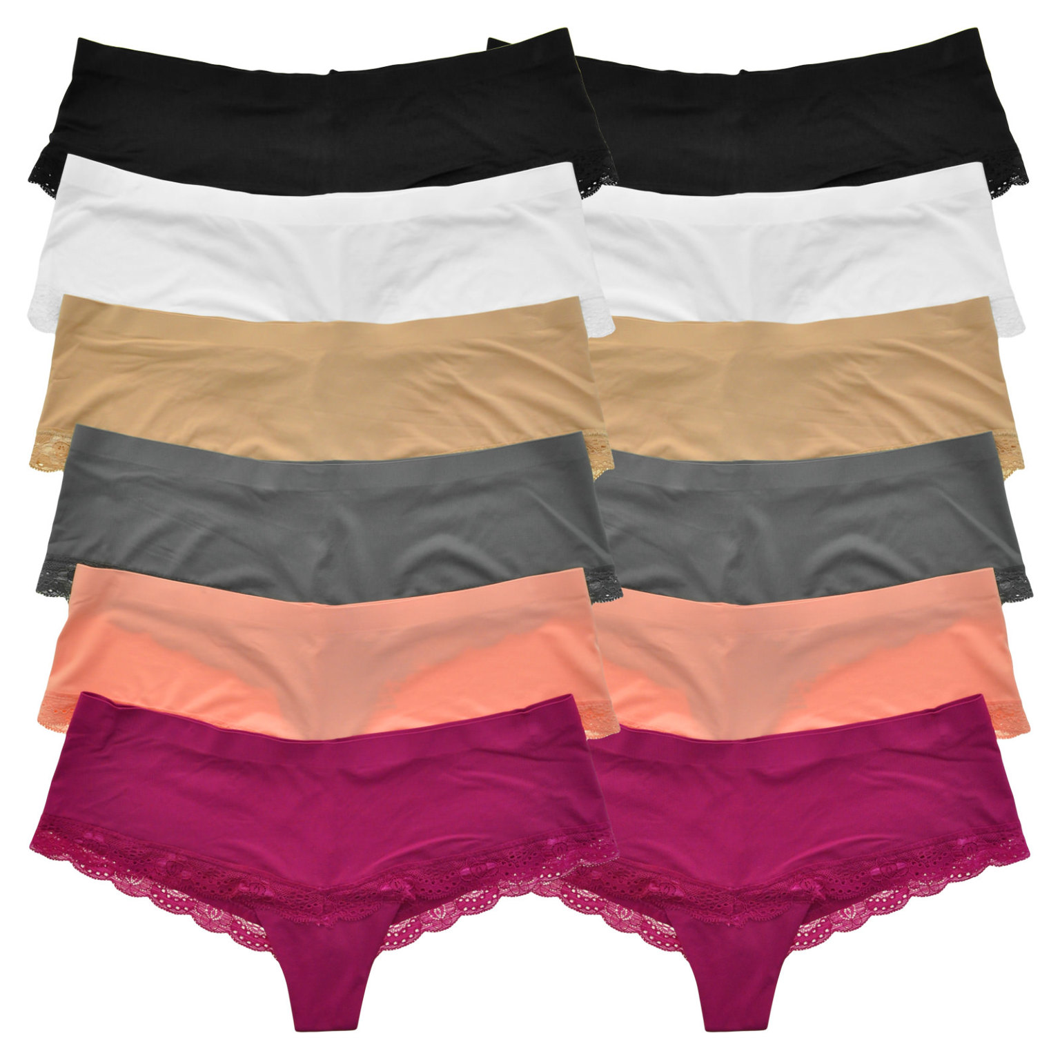 Wholesale Angelina Laser Cut NoShow Cheeky Bikini Panties