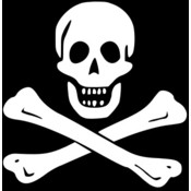 Perma-Nyl 3'x5' Nylon Jolly Roger Flag