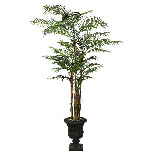 Wholesale 8' Realistic Silk Areca Palm Tree with Planter