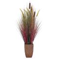 48" Realistic Silk Onion Grass Plant with Planter