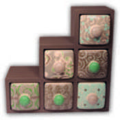 6 Drawer Apothecary White Sand