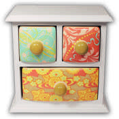 3 Drawer Apothecary Coral Reef