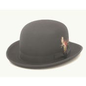 Wool Felt Black Derby Hat - Made In USA