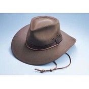 Suede Outback Hat - Brown