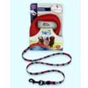 Large Red  Dog Leash -  Pink Lips